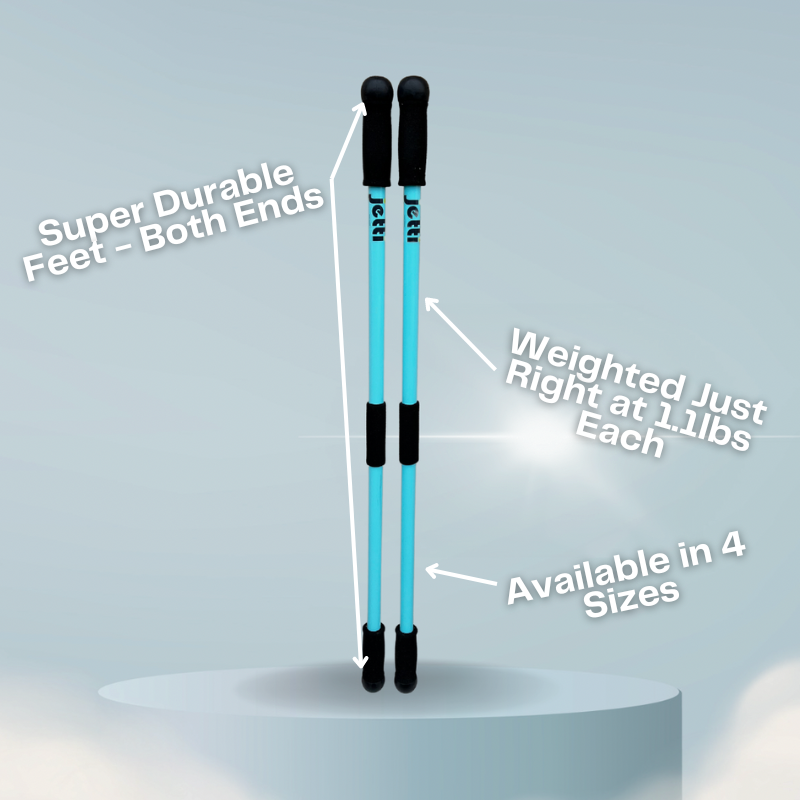 Jetti Pole image showing weighted walking poles